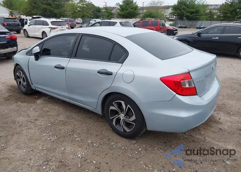 2012 Honda Civic Lx из США, поврежденный, VIN 19XFB2F59CE338754